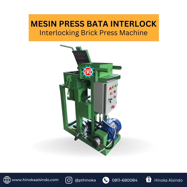 Mesin Cetak Batako Press Interlcoking Semi Automatis