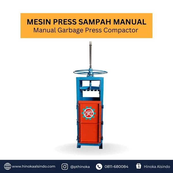Mesin Press Sampah Kardus Manual